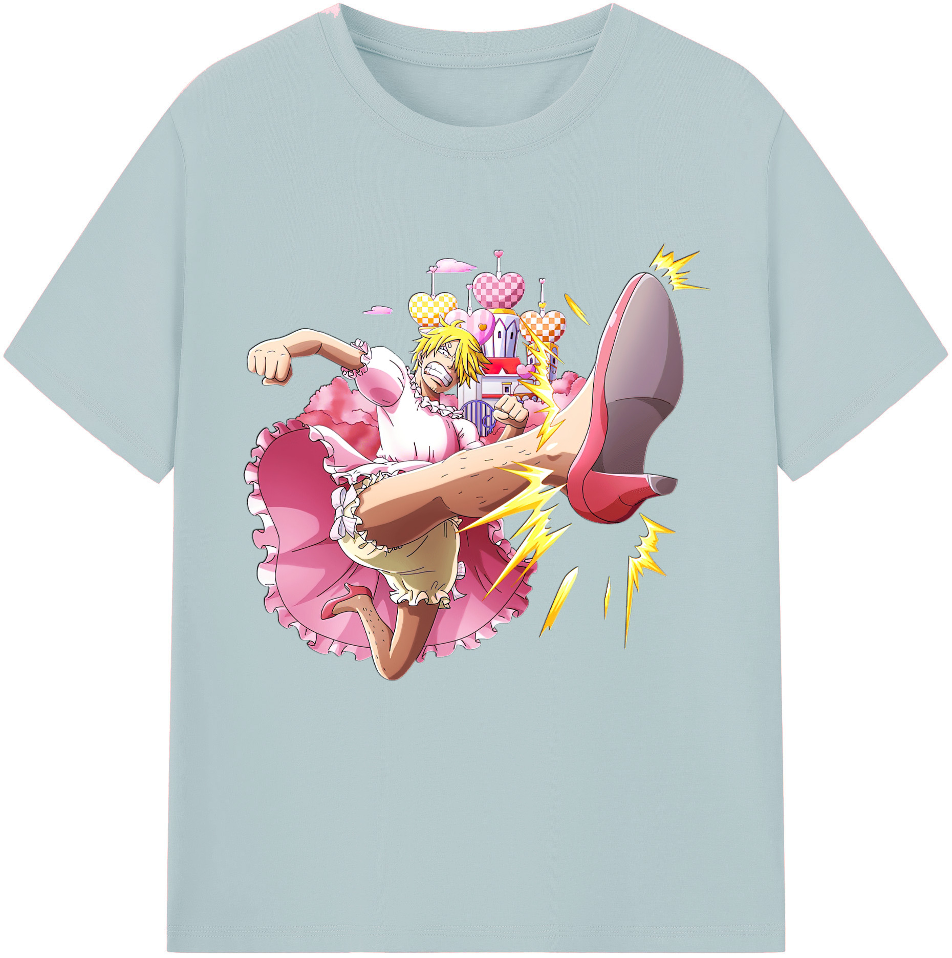 ワンピース サンジ ONE PIECE Sanji 綿100％半袖Tシャツ（フロントプリント）